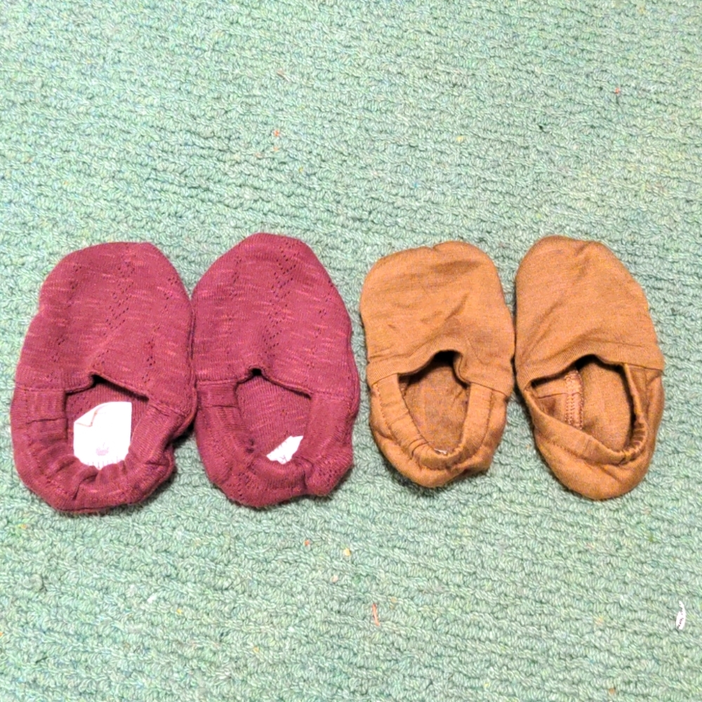 🍠 Kate Quinn 6-12 mos Cotton Baby Booties 🍠